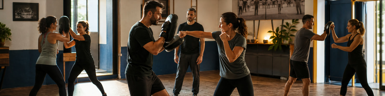 Imagem ilustrativa de uma aula de Krav Maga